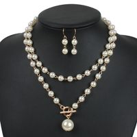 Europäische Und Amerikanische Mode Perlenkette, Verstellbare Halskette Um Den Hals, Mehrfarbiges Langes Pullover-kettenset 7100 main image 3