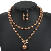 Europäische Und Amerikanische Mode Perlenkette, Verstellbare Halskette Um Den Hals, Mehrfarbiges Langes Pullover-kettenset 7100 main image 4
