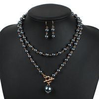 Europäische Und Amerikanische Mode Perlenkette, Verstellbare Halskette Um Den Hals, Mehrfarbiges Langes Pullover-kettenset 7100 main image 5