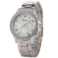 Vente Chaude À  Bracelet En Acier Montre Bracelet Diamant Léopard Cadran Mode Tendance Genève Montre En Gros Wechat Agent main image 4