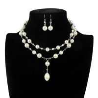 Occident And The United States Beads  Jewelry Set (creamy-white)  Nhct0108-creamy-white main image 1