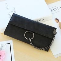 Korean Version Pu Leather  Wallet (black)  Nhni0312-black main image 1