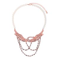 Fashion Alloy Rhinestone Necklace Animal (pink)  Nhqd4072-pink main image 2