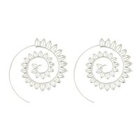Neue Produkte Blätter Spirale Persönlichkeit Rotierende Römische Ohrringe Blatt Ohrringe Schmuck Frauen main image 3