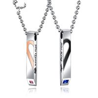 Titanium&stainless Steel Fashion Geometric Necklace  (a Pair Of Price) Nhop1654-a Pair Of Price main image 1