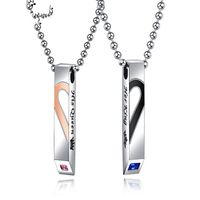 Titanium&stainless Steel Fashion Geometric Necklace  (a Pair Of Price) Nhop1654-a Pair Of Price main image 3