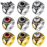 Quelle Hersteller Sechs Zeichen Mantra Titans Tahl Ring Single Dominant Persönlichkeit Hipster Lebensmittel Ring Schwanz Ring Kann Graviert Werden main image 44