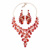 Alloy Fashion Sweetheart Necklace  (red) Nhjq9901-red main image 2