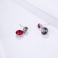 2018 New Creative Ronde Cristal Gouttes Pour Les Oreilles Boucles D'oreilles 925 Sterling Argent Aiguille Alliage Incrusté Boucles D'oreilles En Cristal 820782 main image 1