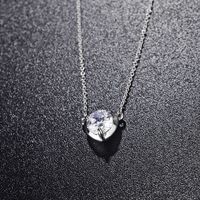 2018 Neue Kreative Herzförmige Diamant Halskette Europäische Und Amerikanische Einfache Mode Legierung Halskette Grenz Überschreitende Explosion 400542 main image 3