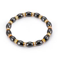 Fashion Natural Stone Inlaid Precious Stones Bracelets Geometric (steel Color)  Nhlp0906-steel Color main image 1