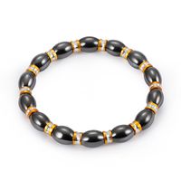 Fashion Natural Stone Inlaid Precious Stones Bracelets Geometric (steel Color)  Nhlp0906-steel Color main image 2