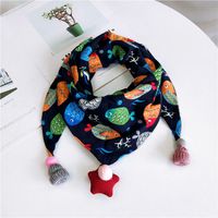 Enfants De Double-couche Triangulaire Liant Foulard Femme Coréenne Automne Et D'hiver Bébé Gland Coton Et Lin Écharpe Garçons Et Filles De Mode Double-face main image 29