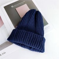 Der Neue Einfarbige Hut Für Frauen Im Herbst Und Winter Warme Woll Mütze Für Männer Und Frauen main image 3