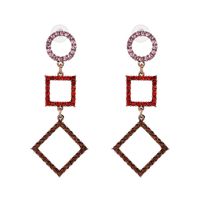 Jujia Ornament Self-produced New Studs Wholesale European And American Style Glass Drill Metal Alloy Earrings Accessories 51344 main image 3