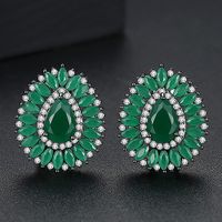 Alloy Korea Geometric Earring  (green-t01h07) Nhtm0433-green-t01h07 main image 1