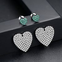 Alloy Fashion Sweetheart Earring  (platinum-t01a23) Nhtm0437-platinum-t01a23 main image 3