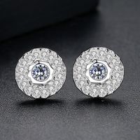 Alloy Simple Geometric Earring  (platinum-t01g23) Nhtm0450-platinum-t01g23 main image 2