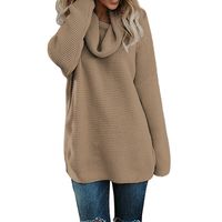Long Sleeve Sweaters & Cardigans Braid Casual Color Block main image 1