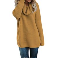 Long Sleeve Sweaters & Cardigans Braid Casual Color Block main image 7