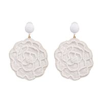 Alloy Fashion Flowers Earring  (red) Nhjj5318-red main image 5