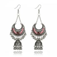 Alloy Vintage Tassel Earring  (red) Nhgy2724-red main image 1