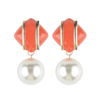 Beads Fashion Geometric Earring  (white) Nhjq10959-white main image 7