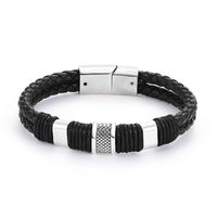 Leather Fashion Geometric Bracelet  (61186334) Nhlp1303-61186334 main image 1