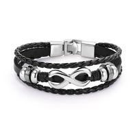 Leather Fashion Geometric Bracelet  (61186331) Nhlp1309-61186331 main image 8