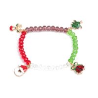 Außenhandel  Europäischer Und Amerikanischer Schmuck Geschnittener Kristall Weihnachts Armband Schneeflocke Weihnachts Baum Armband Hersteller main image 8