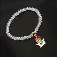 Außenhandel  Europäischer Und Amerikanischer Schmuck Geschnittener Kristall Weihnachts Armband Schneeflocke Weihnachts Baum Armband Hersteller main image 7