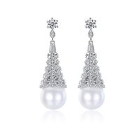 Alloy Korea Geometric Earring  (platinum-t07a17) Nhtm0482-platinum-t07a17 main image 1