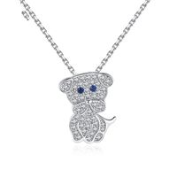 Jinse Blue Eye Collier Aaa Zircon Incrusté Coréenne Style De Mode Femmes De Collier Usine En Gros Cadeau main image 2