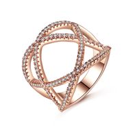 Alloy Fashion Geometric Ring  (rose Alloy Meiwei 8.5) Nhtm0509-rose-alloy-meiwei-8.5 main image 1