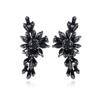 Jinse Lingxiao Boucles D'oreilles Aaa Zircon Incrusté Creative Femmes De Mode Boucles D'oreilles Usine En Gros main image 1