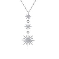 Alloy Simple Geometric Necklace  (platinum-t11g25) Nhtm0525-platinum-t11g25 main image 2