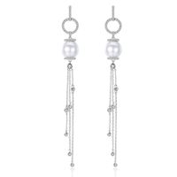 Alloy Korea Tassel Earring  (platinum-t07a13) Nhtm0560-platinum-t07a13 main image 1