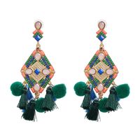 Alloy Fashion Tassel Earring  (red) Nhjj5327-red main image 3