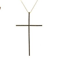 Copper Fashion Cross Necklace  (alloy-plated White Zircon) Nhbp0242-alloy-plated-white-zircon main image 3