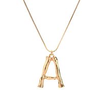 Alloy Simple Geometric Necklace  (letter A Alloy 2163) Nhxr2637-letter-a-alloy-2163 main image 1