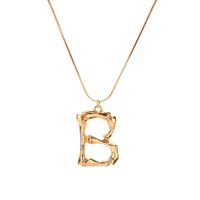 Alloy Simple Geometric Necklace  (letter A Alloy 2163) Nhxr2637-letter-a-alloy-2163 main image 31