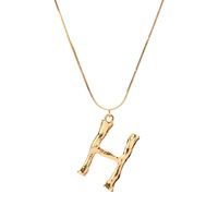 Alloy Simple Geometric Necklace  (letter A Alloy 2163) Nhxr2637-letter-a-alloy-2163 main image 43