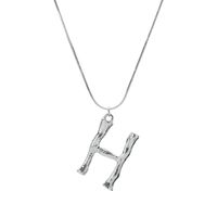 Alloy Simple Geometric Necklace  (letter A Alloy 2163) Nhxr2637-letter-a-alloy-2163 main image 44