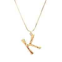 Alloy Simple Geometric Necklace  (letter A Alloy 2163) Nhxr2637-letter-a-alloy-2163 main image 49