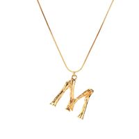 Alloy Simple Geometric Necklace  (letter A Alloy 2163) Nhxr2637-letter-a-alloy-2163 main image 53