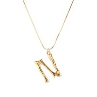 Alloy Simple Geometric Necklace  (letter A Alloy 2163) Nhxr2637-letter-a-alloy-2163 main image 16