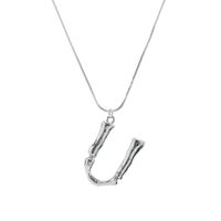 Alloy Simple Geometric Necklace  (letter A Alloy 2163) Nhxr2637-letter-a-alloy-2163 main image 18