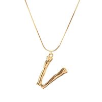 Alloy Simple Geometric Necklace  (letter A Alloy 2163) Nhxr2637-letter-a-alloy-2163 main image 19