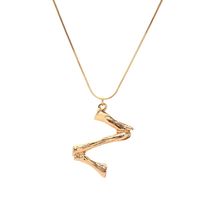 Alloy Simple Geometric Necklace  (letter A Alloy 2163) Nhxr2637-letter-a-alloy-2163 main image 27
