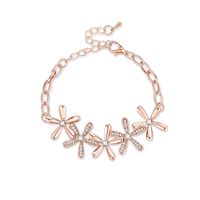 Wilder  Explosiver Stil Mädchen Herz Blume Diamant Armband Exquisiter Und Modischer Koreanischer Modeschmuck Großhandel main image 1